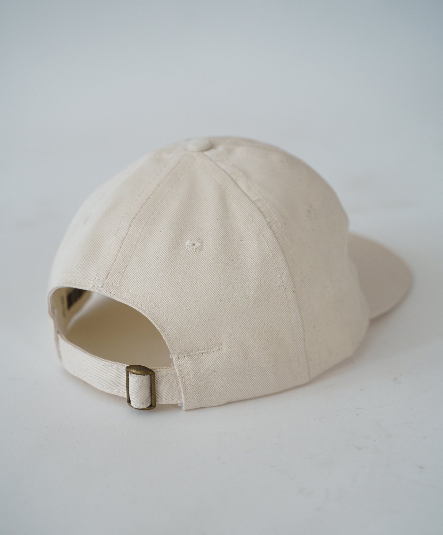 Bone + Purple WHIM Adjustable Hat