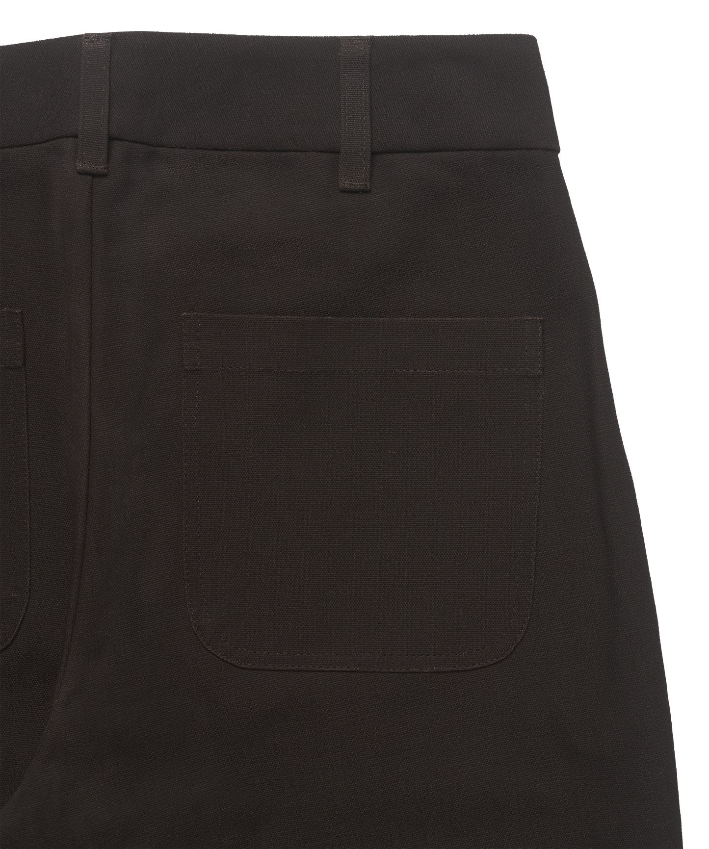 Brown Cotton Canvas Dirt Pant