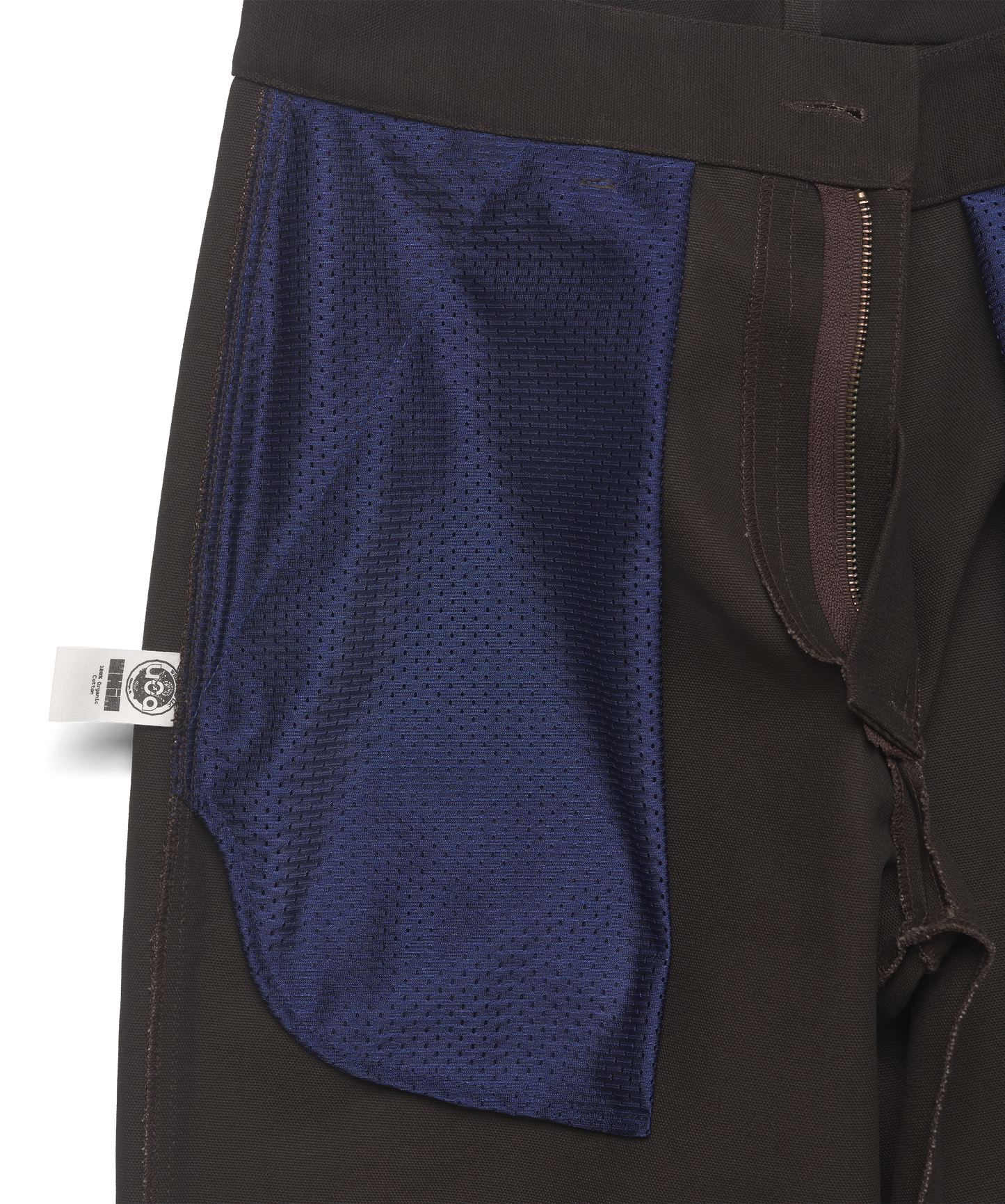 Brown Cotton Canvas Dirt Pant