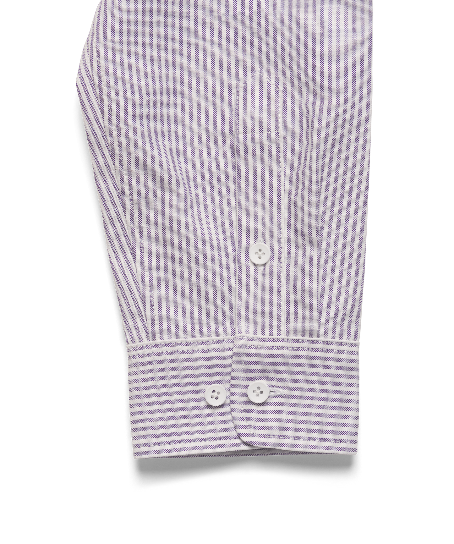 Lavender White Japanese Cotton Oxford Stripe Dress Shirt