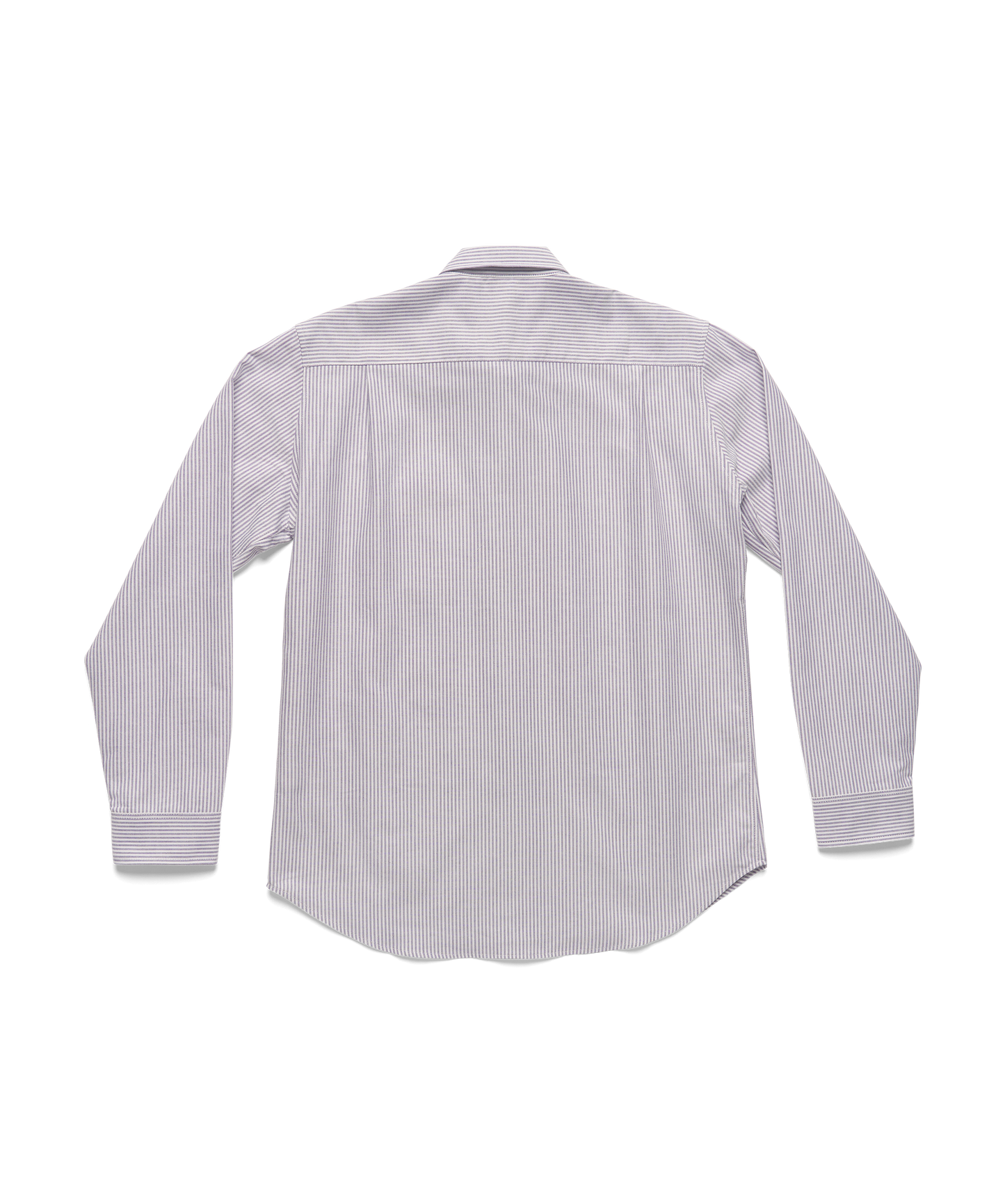 Lavender White Japanese Cotton Oxford Stripe Dress Shirt