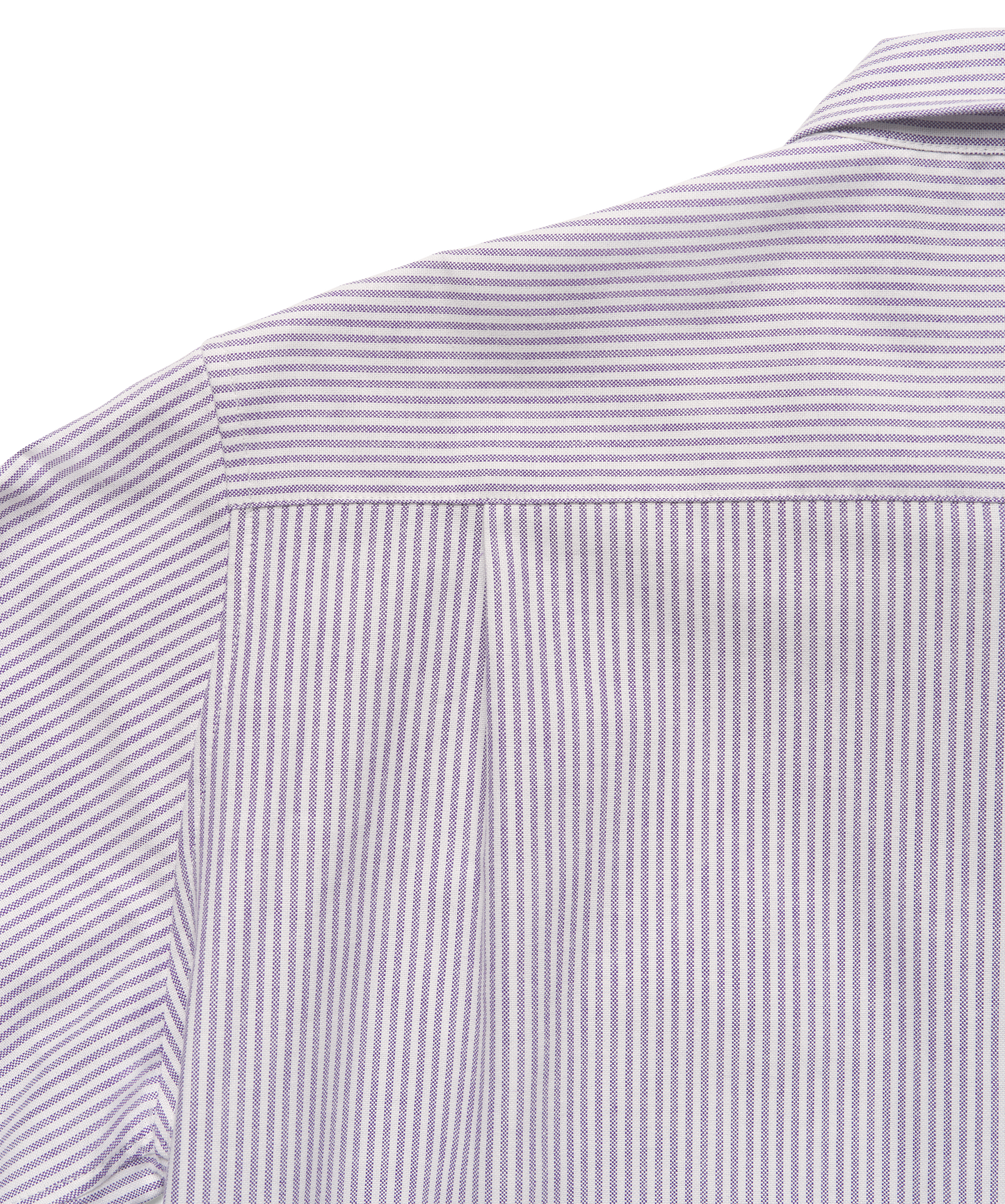 Lavender White Japanese Cotton Oxford Stripe Dress Shirt