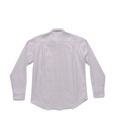 Lavender White Japanese Cotton Oxford Stripe Dress Shirt